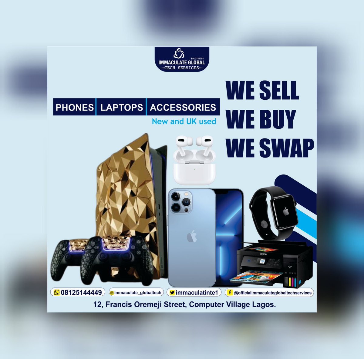 #mondayvibes #gadgetsforsale #ukusedlaptops #ukusedphones #hplaptop #DellLaptop #lagosnigeria #computervillageikeja #nationwidedelivery