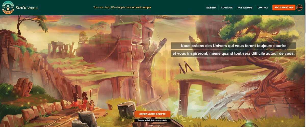 Bon début de semaine.

Petite refonte du site web de Kiroo World.

On va refaire le site d'ici quelques mois mais on a posé de bases

On rappelle qu'un seul compte Kiroo est valable pour tous les jeux et services et permet de gagner des Kdos in-game

kirooworld.com/?nextLocale=fr