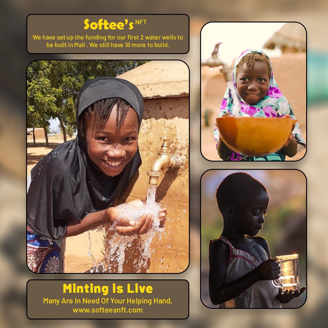 As a 12 year old #NFTartist it upsets me that people don’t think of giving back. That’s why I took the initiative to build water wells to the 300 million people in #Africa that don’t have access to clean water. 
You can build your #Metaverse I’ll help build the world #nfts #Web3