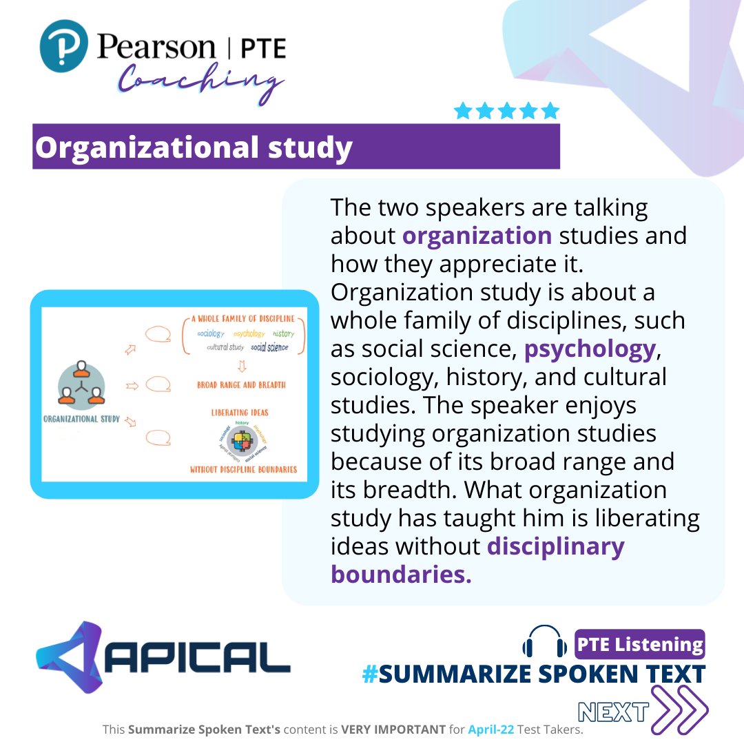 ApicalPortal's tweet photo. Summarize Spoken text contributes 16 % score in the PTE Writing and 14% score in the Listening section. So, for those who are aiming 79+ or 65, this item is very important to them. 

Follow us on Facebook for more: https://t.co/NmKVUmxREn 
#pte #pteonlinecoaching #ptepreparation https://t.co/7oM191ECVA