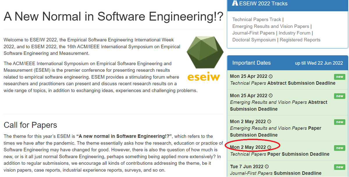 ESEM Conference tweet media