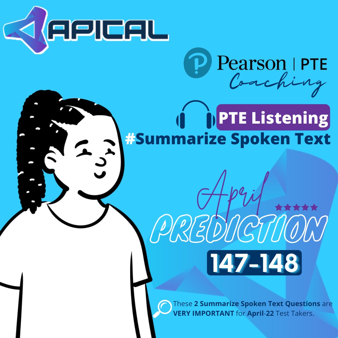 ApicalPortal's tweet photo. Summarize Spoken text contributes 16 % score in the PTE Writing and 14% score in the Listening section. So, for those who are aiming 79+ or 65, this item is very important to them. 

Follow us on Facebook for more: https://t.co/NmKVUmxREn 
#pte #pteonlinecoaching #ptepreparation https://t.co/7oM191ECVA