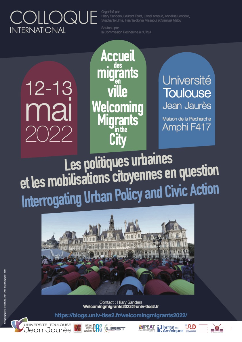cas_ut2j's tweet photo. 📣 Les 12-13/05 aura lieu le colloque international "l’Accueil des migrants en villes : les politiques urbaines et les initiatives citoyennes en question / Welcoming migrants in the city : questioning urban policy and civic action" !
🚩 F417 - MdR - UT2J

⤵️ Affiche et programme https://t.co/kqTMPo8Y0H
