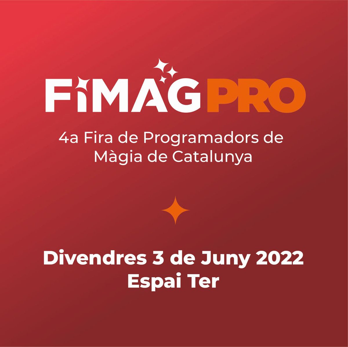 fimagmagia's tweet photo. ✨Highlights - Roda de premsa de presentació #FIMAG22:
Es consolida el #FIMAGPro, on es presentarà la primera actualització del Catàleg professional de Màgia de Catalunya.
ℹ https://t.co/5L2pY4JNqE
#SomCultura #AgendaCultural #magia @CostaBravaFesti @AjTorroella https://t.co/7VMHqkQnl0