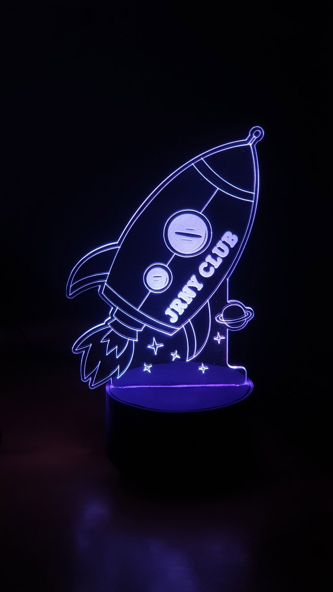 Currope's tweet photo. This my entry for the #JRNYcontest. It's a changing colour led Lamp. I work in the LED industry and has been really fun to made this one! Hope yoy like it! TO THE MOON! 
#JRNYclub 
@JRNYclub @JRNYcrypto https://t.co/3rVYrUrxLf