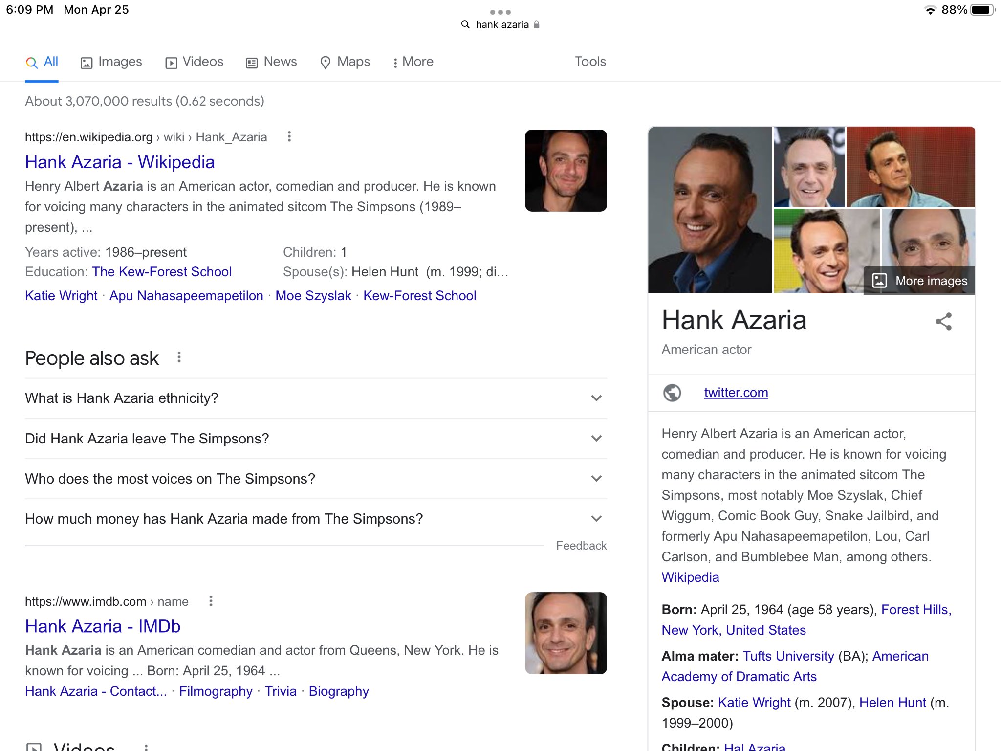 Happy birthday Hank Azaria!   