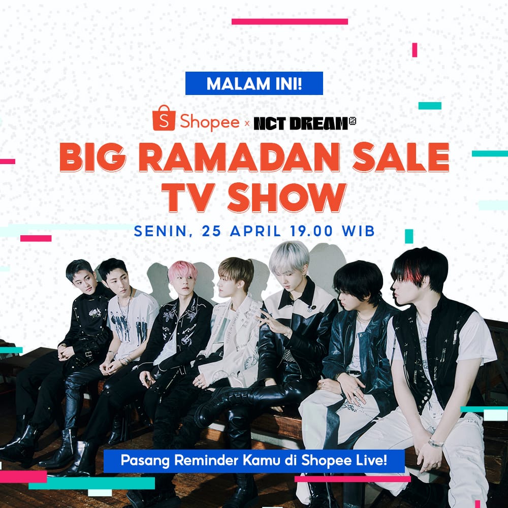 AbrahamLion7's tweet photo. Wah wah hari ini #ShopeeIDxNCTDREAM
#BigRamadanSaleTVShow pasti seru bangeettt 
#MiminOnGlitchMode https://t.co/N9fGdnQwnN