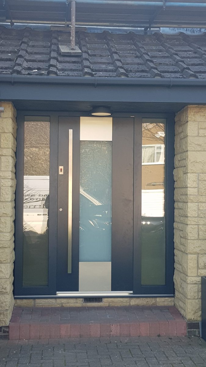 Buildmer's tweet photo. Fingerprint recognition instead of a key used by our clients in Whitley Bay.  We installed one of our doors by @InternormUK #Buildmer https://t.co/9YrGxVQlNX