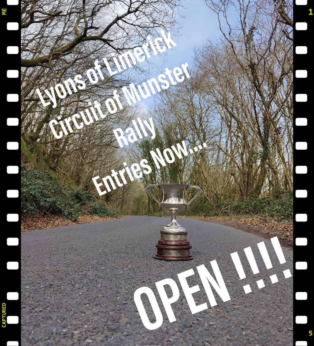 Entries are now open for this year's Lyons of Limerick Circuit of Munster Rally !  results.shannonsportsit.ie