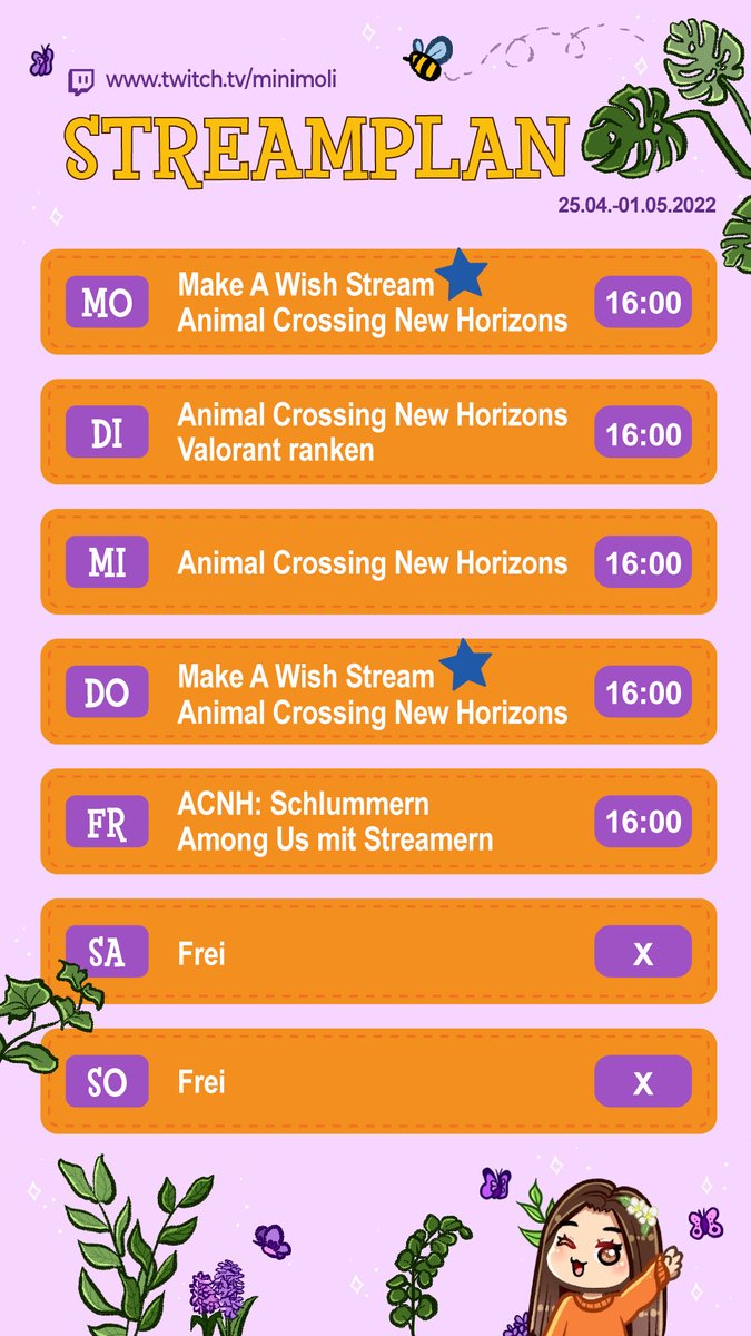 itsminimoli's tweet photo. Diese Woche gibt es zwei Charity Streams im Zuge des internationalen World Wish Month von Make A Wish. Wir sammeln spenden für Make A Wish Deutschland. Ich freu mich sehr auf euch ♥
https://t.co/9EcpqQgGGH https://t.co/HNiyY759pZ