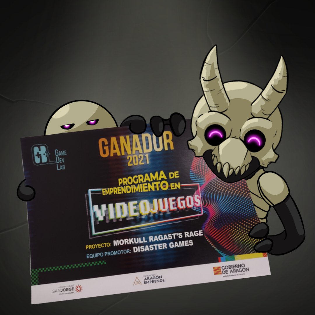 DisasterGames's tweet photo. En 2021 @IAF_Aragon organizó GameDevLab, evento en el cual  salimos ganadores junto a @crimson_birds y @randompeopleas. 
Gracias a esto estamos donde estamos ¡Pensadlo bien! 
PD: dadle retweet que estamos bajo amenaza de Morkull...
https://t.co/vZ8FwM3bES https://t.co/2YQWkZTLii