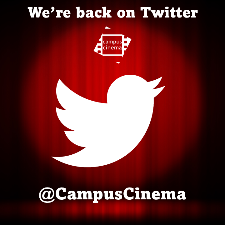 CampusCinema's tweet photo. We're back on Twitter. Stay tuned for announcements soon! 🍿🎬❤️ https://t.co/3ZtuLrlUpS