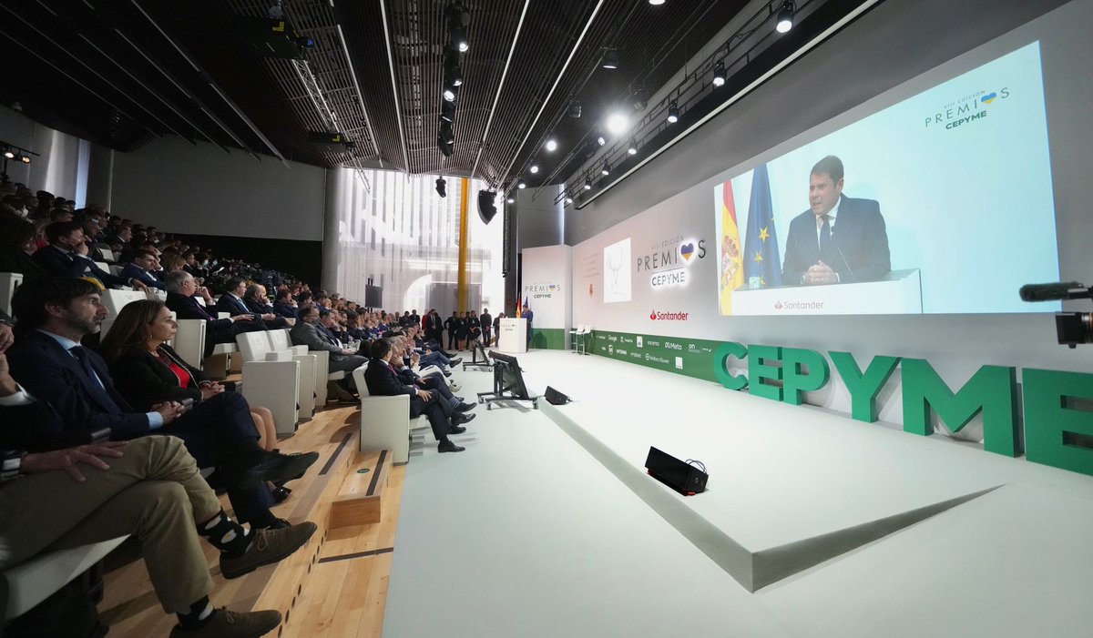 Gerardo Cuerva interviene en los #PremiosCEPYME 🏆🏆
👉España es un gran país también por sus empresarios. Hombres y mujeres tenaces, que se esfuerzan día a día.
👉Nada de lo que nos sentimos orgullosos sería posible sin las #pymes