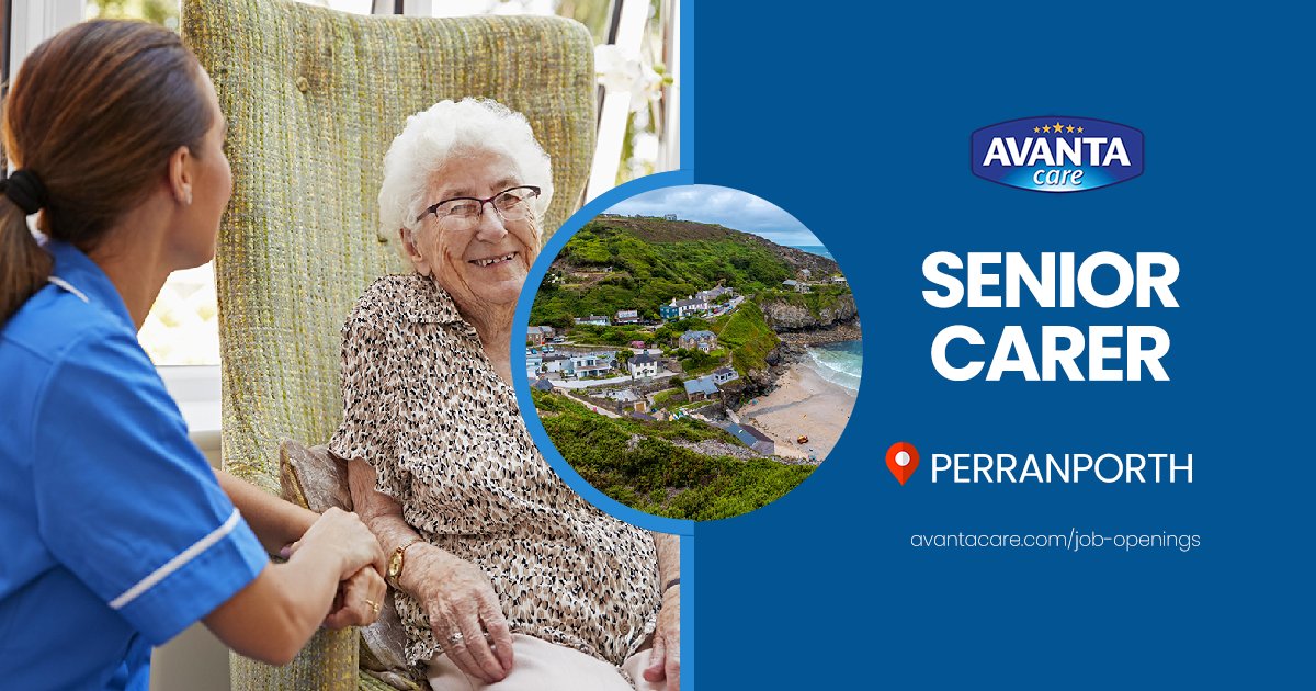 AvantaCare's tweet photo. We are recruiting a Senior Carer to work in a private nursing home for the elderly in Perranporth, Cornwall.

If you’re an experienced Senior Carer and have previous experience leading a team of care assistants, then we’d love to hear from you!

https://t.co/0zepNHokY2 https://t.co/LgZYyaUFE0