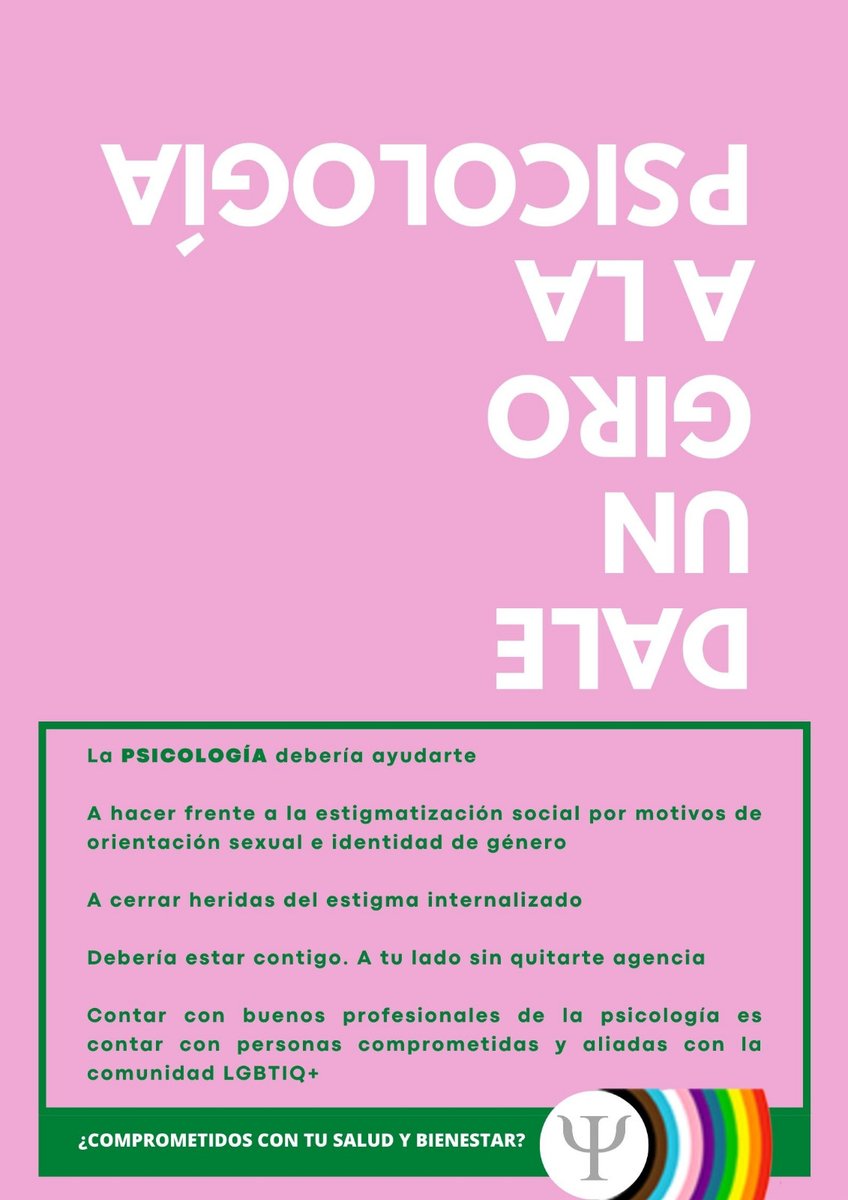 #daleungiroalapsicologia🙃, #porunapsicologiaaliadaLGTBIQ+ ¿Sabes que o <a href="/cop_psicologia/">Consejo General de la Psicología de España (COP)</a>
 apoia a profesionais que caricaturizan🤡 o queer ou que cren que o sexo é binario🤯🥴?