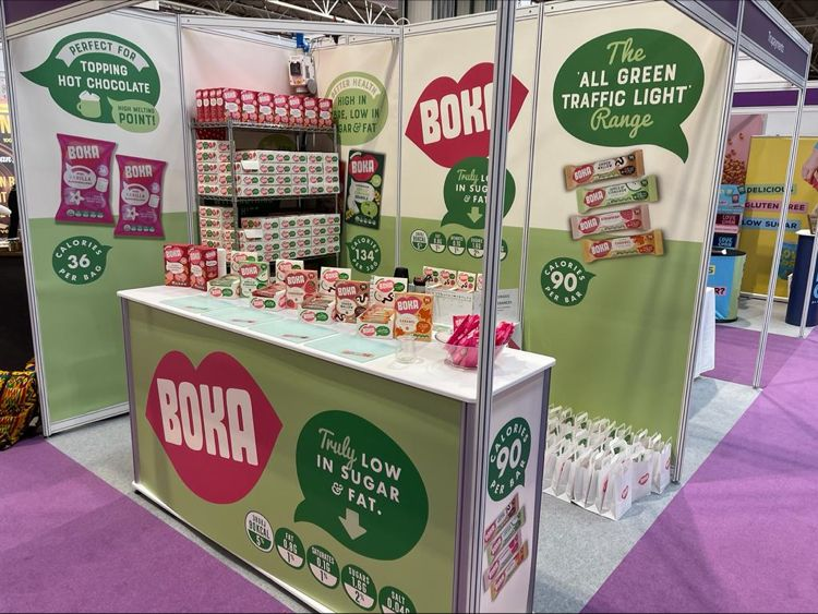 DeliciousBoka's tweet photo. The Boka stand is all set up and ready to go @FarmShop_Deli next to @NCSevent.
Visit us at stand B121 to find out more about Boka's great tasting range of #healthier #cerealbars, #sugarfree #minimallows and #granola!
#FDE2022 #farmshopanddeli #NCS https://t.co/ZKgdMMaOsc