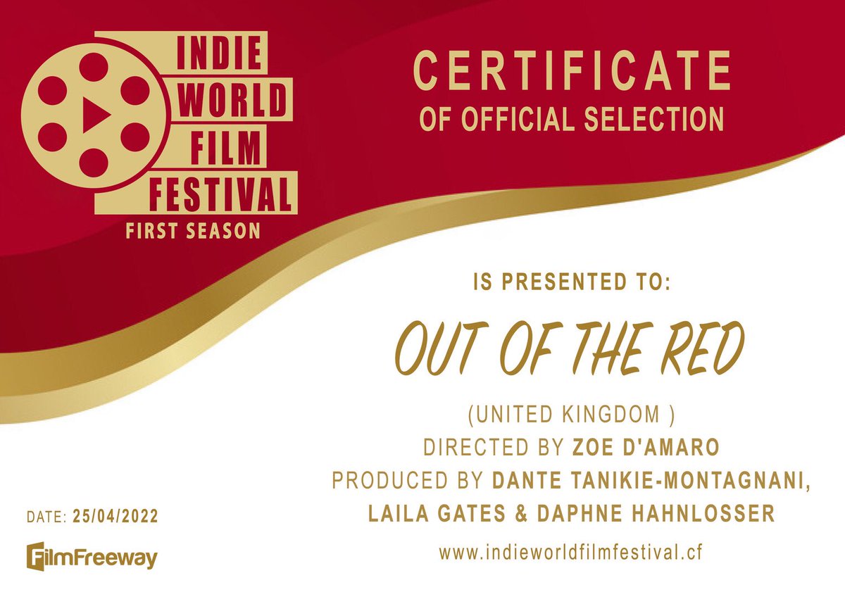 MadPigFilms's tweet photo. #outofthered #indieworldfilmfestival https://t.co/19IjaWQjOv