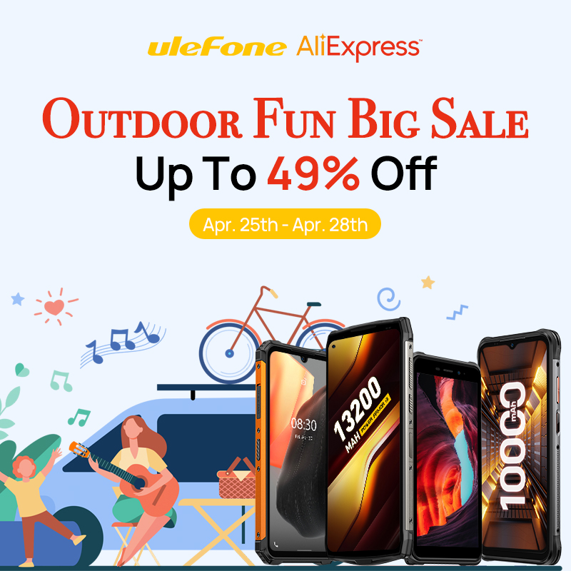 UlefoneMobile's tweet photo. Good News!!! 💥Up to 49% Off Ulefone Phones for AliExpress April 25th-28th Outdoor Fun Promo!! Don't miss this big sale! 🛒 https://t.co/UphnxCrzkl
#Ulefone #PowerArmor14Pro #ArmorX10Pro #PowerArmor13 #promotion #Smartphone #bigbattery #rugged https://t.co/y4KQdsKjBn