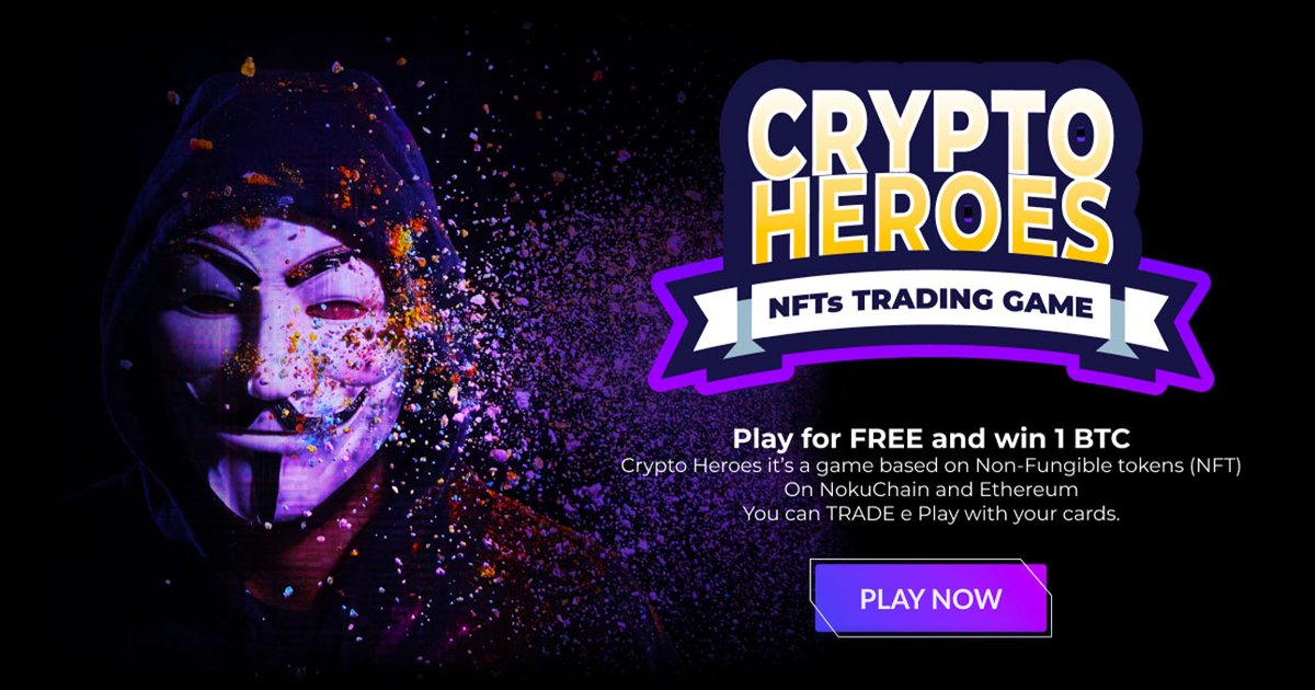 CryppoNFT's tweet photo. [2/2]

Crypto Heroes is a game based on NFT on NokuChain where you can trade and play with your cards.

ETA: June 2022
We'll give more details soon!

#noku #cryptogame #token #cryppo #gamingnft https://t.co/0dib3SGslf