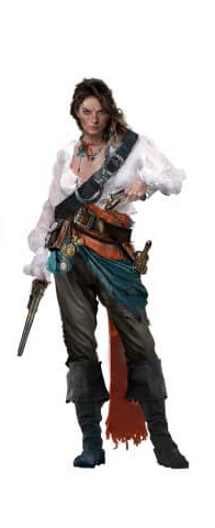 Ubisoft_SnB's tweet image. Next up is sharquese one of the craftiest pirates on the seven seas dont end up on their bad side. you'll regret it. #SkullandBones