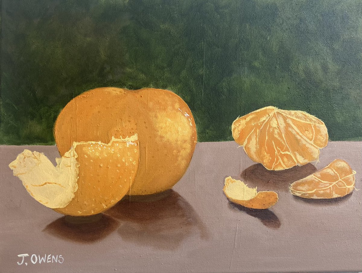 owens_jilly's tweet photo. 2nd installation of still life series complete… #StillLife #oils #restarants #tangerines #artist #ArtistOnTwitter #oiloncanvas https://t.co/D8J1csAXCJ