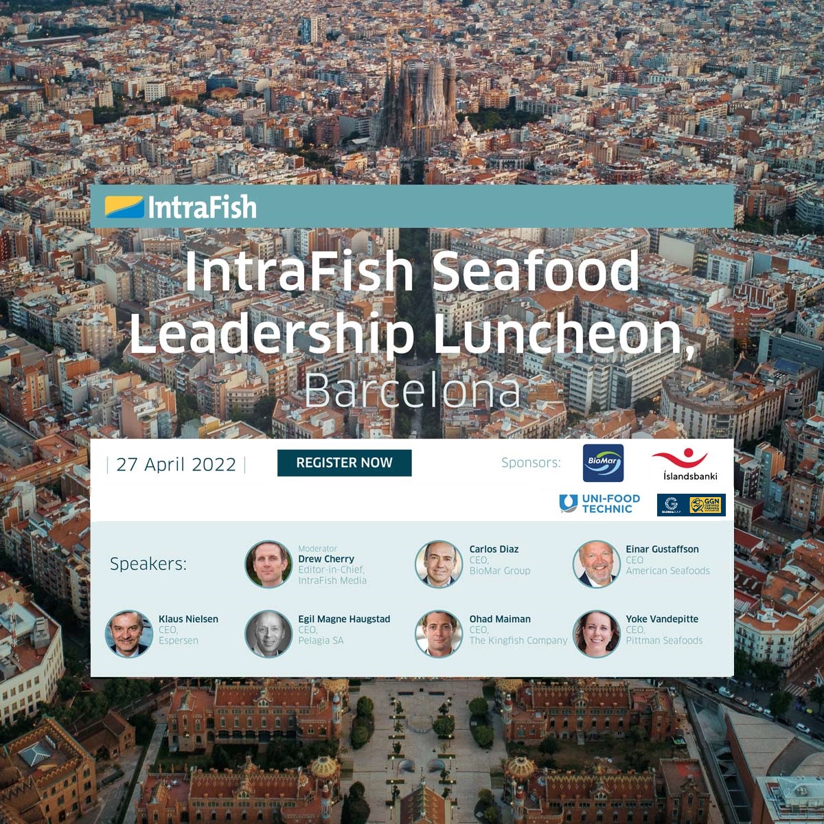 24 Hours to Go

It's your last chance to be among 100 top-tier seafood executives at this years Leadership Luncheon. Join IntraFish for key informative discussions and networking opportunities at our forum taking place opposite the Expo.

https://t.co/Fb8a3nJlx1 https://t.co/NkKn8ThKqU