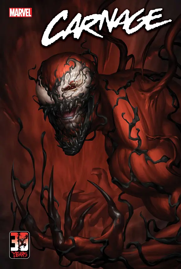 And out this week from <a href="/Marvel/">Marvel Entertainment</a> Carnage #2 is out in all stores. Written by me, Art by the amazing <a href="/Frances62607920/">Francesco manna</a>, Colours by <a href="/DijjoLima/">Dijjo Lima</a> Letters by <a href="/JoeSabino/">JoeSabino</a> 
I was told Carnage #1 was a top 5 comic for March AND went back for a second printing! Much <3 for picking up a copy!