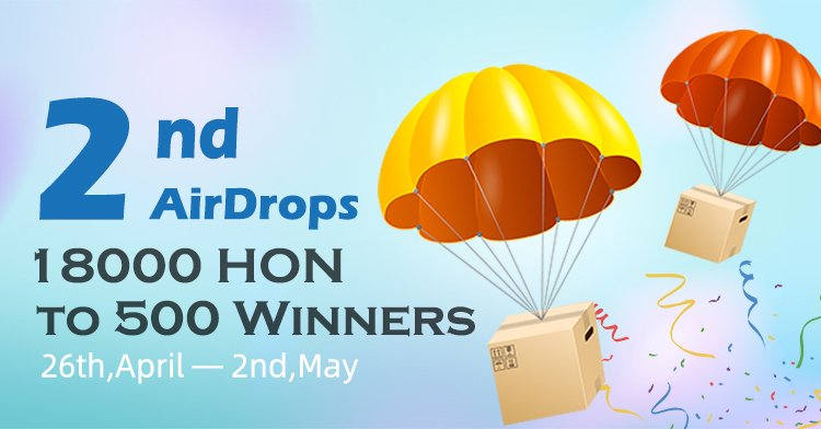 #AIRDROP 18,000 HON FOR 500 WINNERS

Our round2 airdrop is live. Join and claim your rewards. #SocialFi  #Airdrop #DAO #Web3

🔗Airdrop Link: gleam.io/teeDV/honsocia…