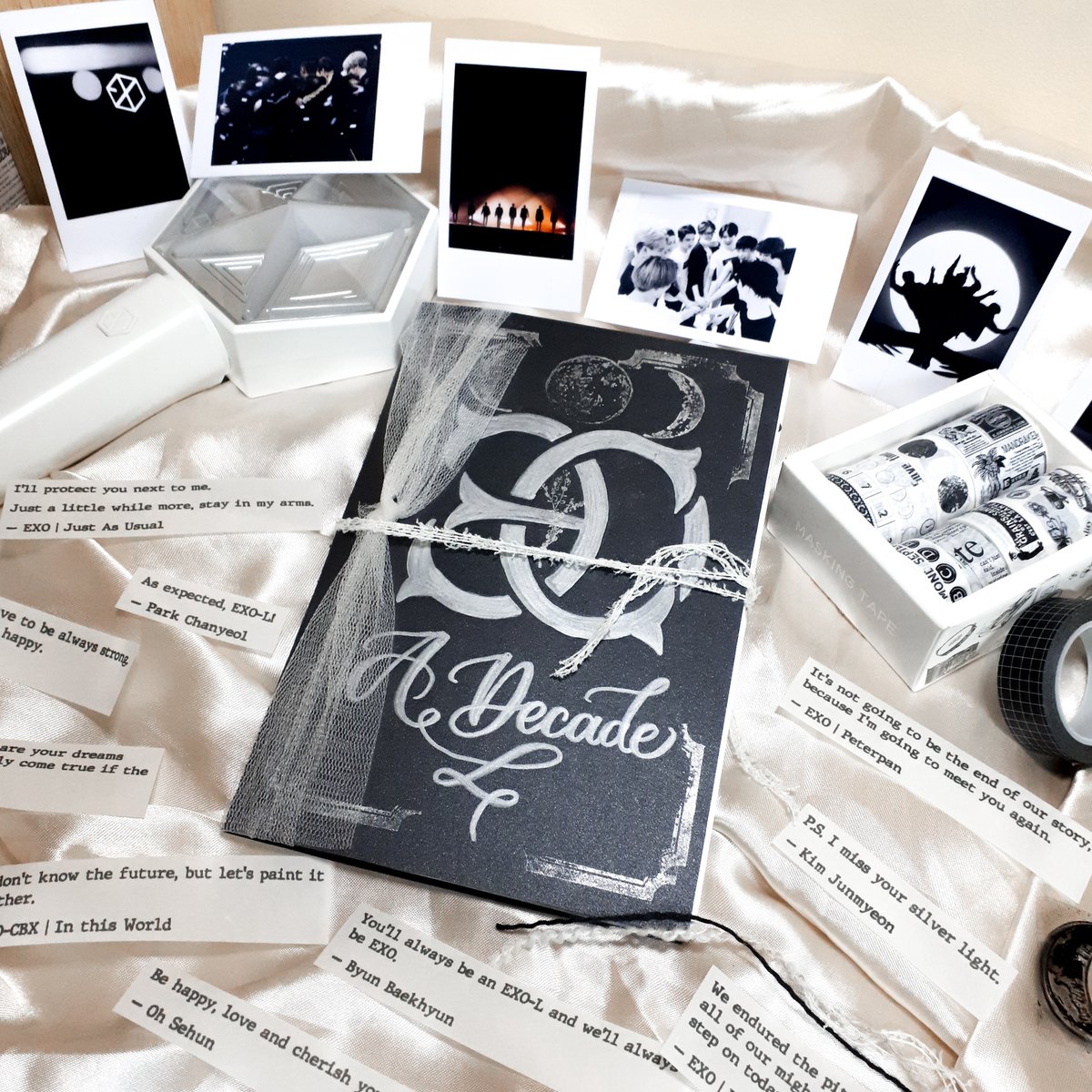 twelfthmemoire's tweet photo. 𝙀𝙓𝙊: 𝘼 𝘿𝙚𝙘𝙖𝙙𝙚 
Brooch/Badge and Journal Memorabilia Collection
by mémoir.e 🤍

Price Range: Php 370 - Php 1,110
Order Form: https://t.co/66PoJWTsrF
DOO: 4/30
DOP: 4/30

Details and inclusions inside the form📃 https://t.co/1VPvrMRi1A