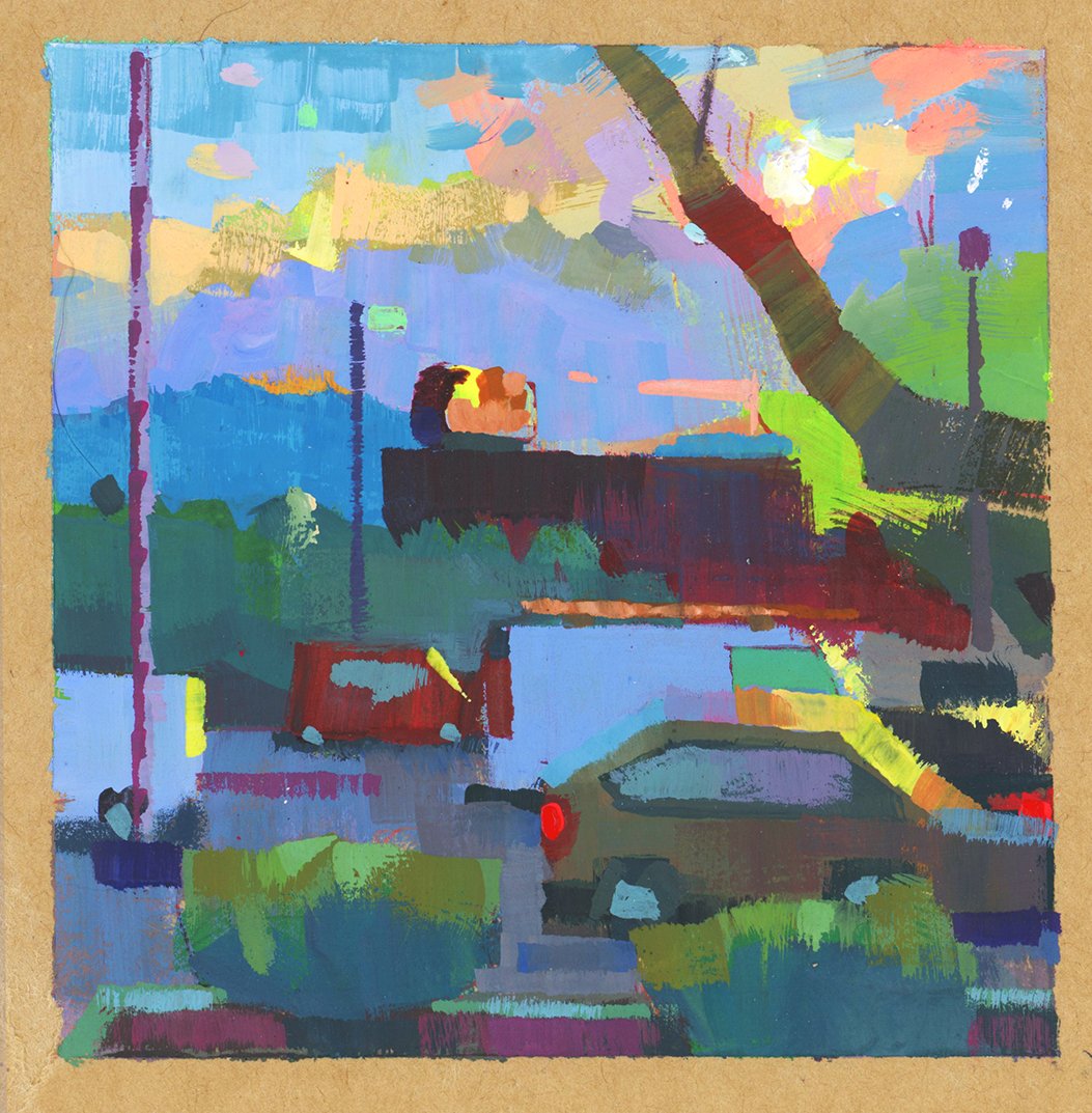 「Really trying to do more #PleinAir paint」|Angela Sungのイラスト