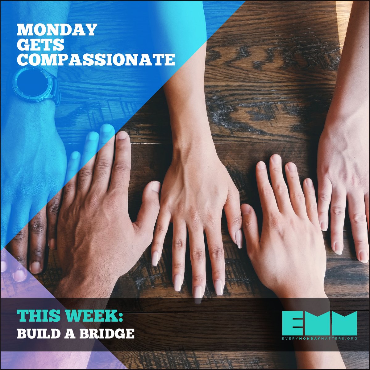 Imagine a world without bridges. They connect buildings and they carry us over rivers and wide bodies of water. They also help us find common ground and shrink the divide. So, this week, we believe it’s as good a time as ever to BUILD A BRIDGE.