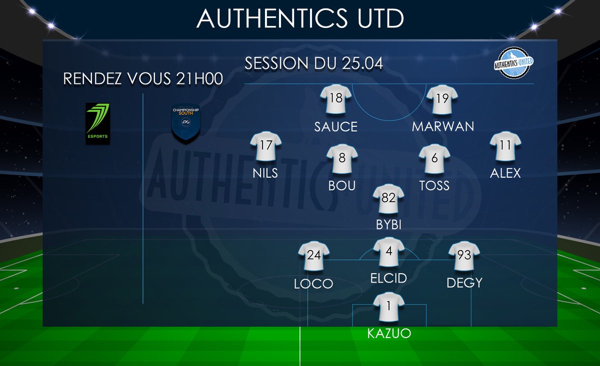 Bonsoir , 
Le club réouvre ses portes et sera engagé sur <a href="/OfficialVPG/">Virtual Pro Gaming</a> Europe et @EfifaOnline National 1 
On commence dès ce soir VPG 🇪🇺 contre @777proclubs 
Voici la compo bon match à tous