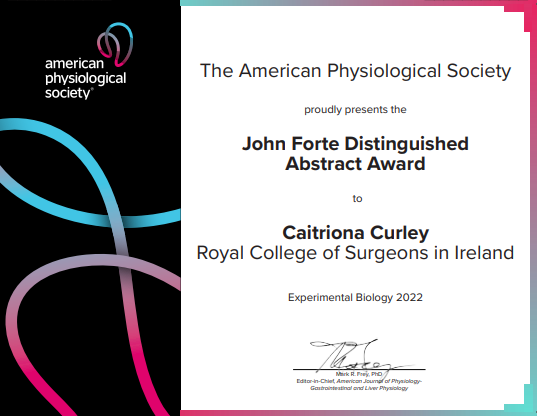 ajpgi's tweet photo. 📢✨Please join us in congratulating Ms. Caitriona Curley for being one of the winners of the John Forte Distinguished Abstract Awards!
#ajpgi @Curley_Fries_ #APSatEB https://t.co/inMmxAi9zR