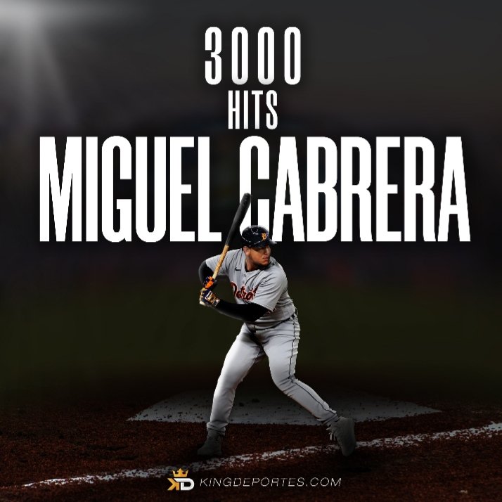 EsMaracaibo's tweet photo. ¡FELICIDADES A MIGUEL CABRERA!
#3000HitClub
#Beisbol
@kingdeportes1
Apuesta y gana en ⚽️⚾️🥎🏀🏈🎾 https://t.co/R1IaaF9UKX https://t.co/wdBrWzAHwF