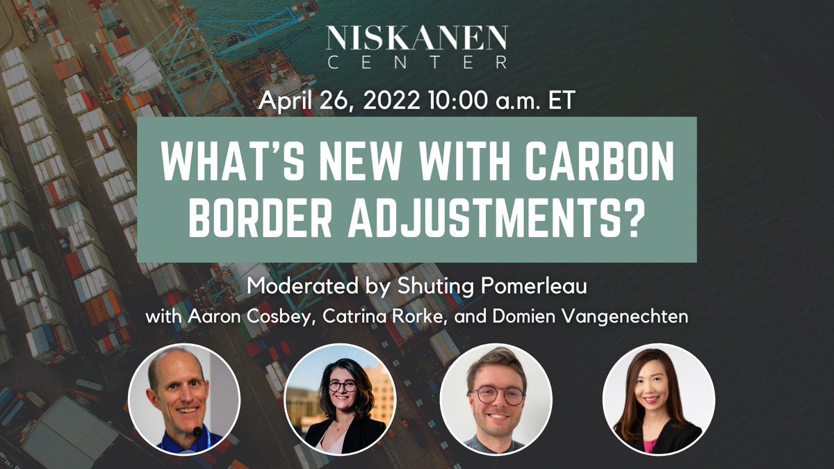 Get the latest on carbon border adjustments TOMORROW @ 10 a.m. EST w/ <a href="/AaronCosbey/">Aaron Cosbey</a>, <a href="/crorke/">Catrina Rorke</a>, <a href="/DVangenechten1/">Domien Vangenechten</a> and <a href="/SXPomerleau/">Shuting Pomerleau</a>!

#carbonpricing 

REGISTER: us02web.zoom.us/webinar/regist…