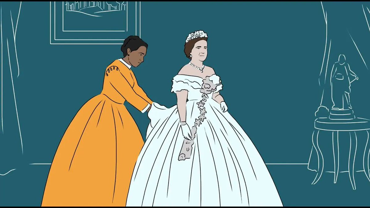 NationalHistory's tweet photo. #NHDPartner @whitehousehistory has produced this short video about the life of Elizabeth Keckly (1818-1907). Born enslaved, Keckly became a skilled seamstress who earned enough to buy her freedom, eventually becoming Mary Todd Lincoln's seamstress. https://t.co/Cm0AV1OpKf https://t.co/i1uErUoHPJ