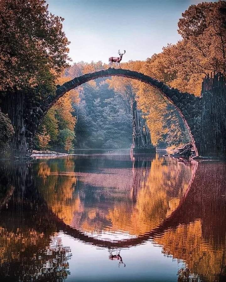 جسر الشيطان في  ولاية سكسونية بألمانيا💛