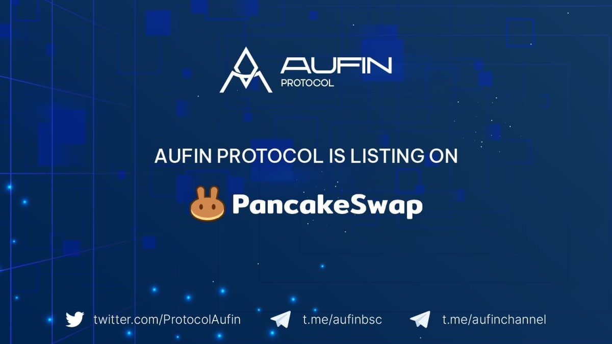 🎉🎉🎉 AUFIN PROTOCOL IS LISTING ON PANCAKESWAP 🎉🎉🎉

👉  CHART : poocoin.app/tokens/0xb7f3d…

👉 CONTRACT : 0xB7F3d845D693C930Fa0fA1c4d71bB6Ba40ab6af4
