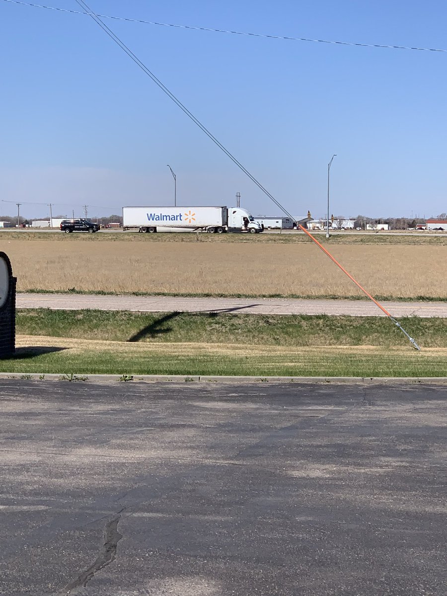 NCW1984's tweet photo. NE DOT must be short on monthly quota if we’re pulling over Walmart! #agtwitter #NE511 https://t.co/tt8DyzkJwT