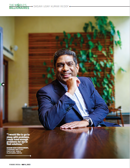 Tanla_India's tweet photo. Tanla's Chairman & CEO, @udaydasari, has been named in the Forbes World's Billionaires List 2022. Thanks to his unwavering focus & determination to establish a business, Uday has established #TanlaPlatformsLimited as the leader in cloud communications business. #ForbesBillionaire https://t.co/vKTb3B4UYm