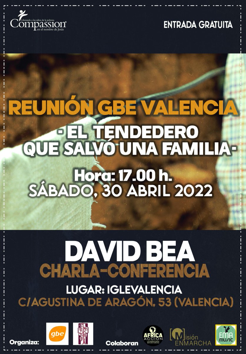 gbeesp's tweet image. Este sábado, el encuentro de GBE en Valencia tiene un invitado, un tema y un propósito que merece la pena que vengas a descubrir. Los estudiantes de instituto también podemos ayudar a los más vulnerables y llevarles el amor de Jesús.