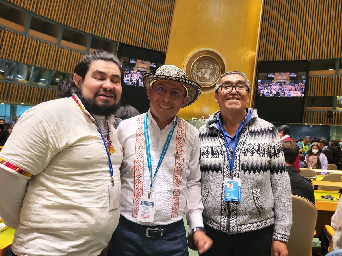 herasocmf's tweet photo. #IndigenousPeoples Dario Mejia #Colombia Elected President of Section 21 of the Permanent Forum on Indigenous Issues #UN #UN4Indigenous https://t.co/rUBjHdfviw https://t.co/wyVwRMAeaV