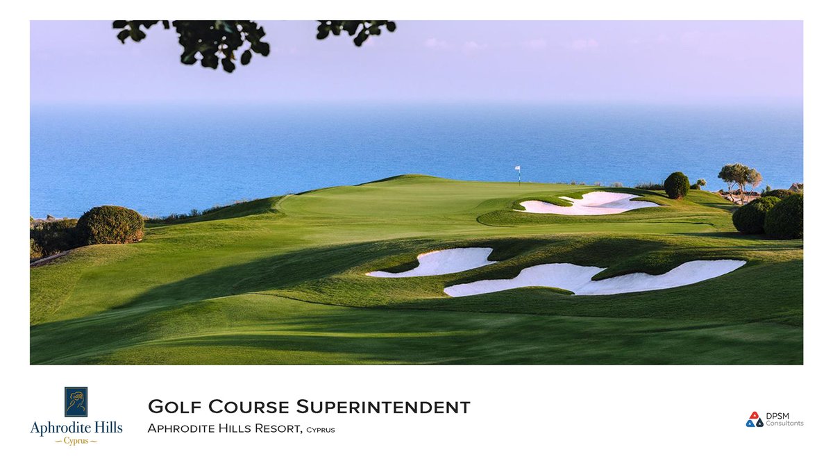 DPSMConsultants's tweet photo. We are delighted to be assisting Aphrodite Hills in Cyprus, with a search for a Superintendent.

For more information, please email Douglas Philip with a copy of your CV via doug.philip@dpsmconsultants.com

#GolfIndustry #Agronomy #Superintendent https://t.co/SyIEN8Nhim