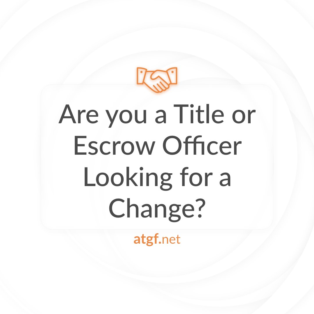 ATGFnet's tweet photo. ATGF helps independent agents start their own agencies. Interested in working with an underwriter that supports you? Contact us to get started!

#underwriting #realestate #titleandescrow #titleinsurance https://t.co/4RCHeeGGbw
