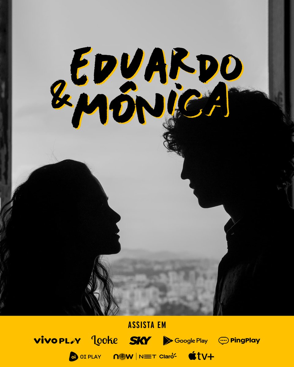 eduardoemonicax's tweet photo. Eduardo e Mônica ❤️ 🎬
O filme que você tanto esperava! 😍😍😍
🍿 Em exibição nos cinemas e nas plataformas digitais #NOW, #VivoPlay, #OiPlay, #Looke, #PingPlay, #AppleTV, #Itunes, #GooglePlay e #SKY https://t.co/SE0BX2ZcJ6