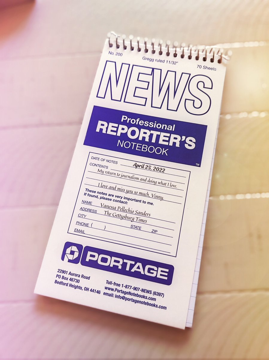 VPellechio's tweet photo. Excited to return to journalism &amp; doing what I love at The Gettysburg Times. Feel free to send story ideas my way, Adams County. 📰❤️ https://t.co/d26s6kroFy