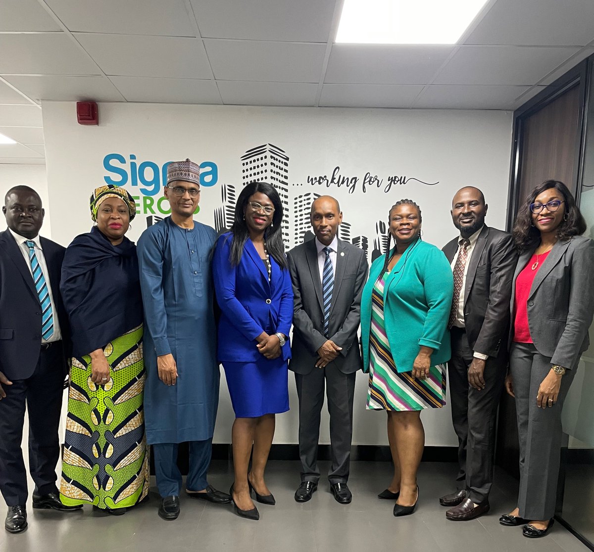 accesspensions's tweet photo. Just like the message on the wall. We remain committed to #workingforyou.
Pictures of #SigmaHeroes Management team at the just concluded AGM.
#FacesofSigmapensions https://t.co/W6EJxa8Wt0