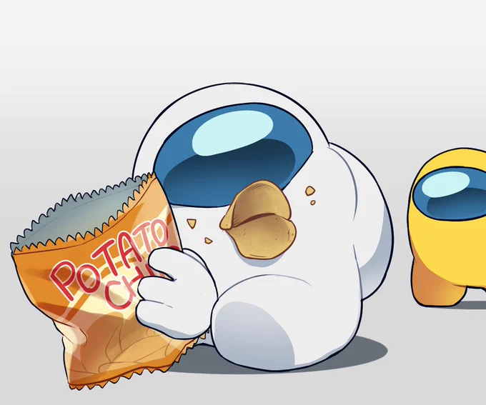 ポテチおいしい #あもんぐあーす 