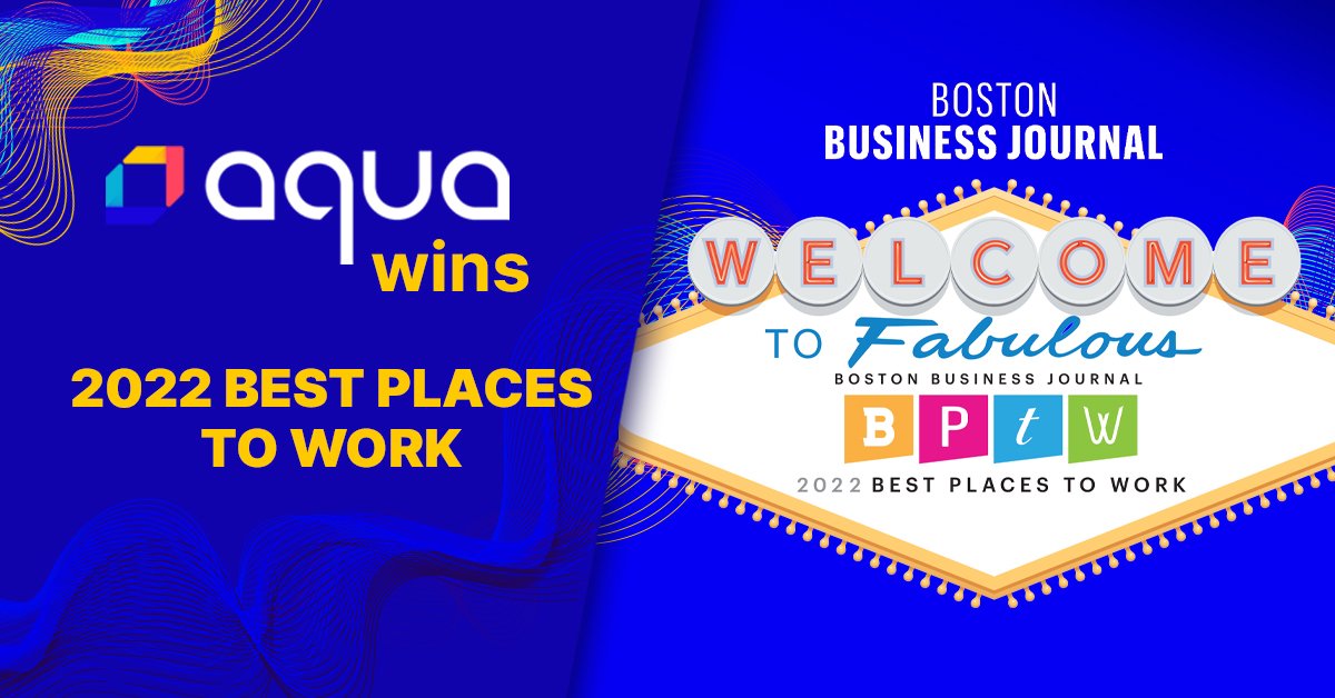 We're excited to announce that Aqua has been named one of the <a href="/BosBizJournal/">Boston Business Journal</a>’s Best Places to Work!

And more good news, we're hiring! Start your #cloudnative journey at Aqua today: aquasec.com/careers/ #BBJBPTW