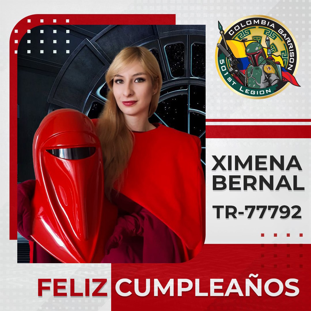Hoy celebramos el cumpleaños de nuestra legionaria Ximena Bernal TR-77792, le deseamos un feliz día 🥳🎂🥳